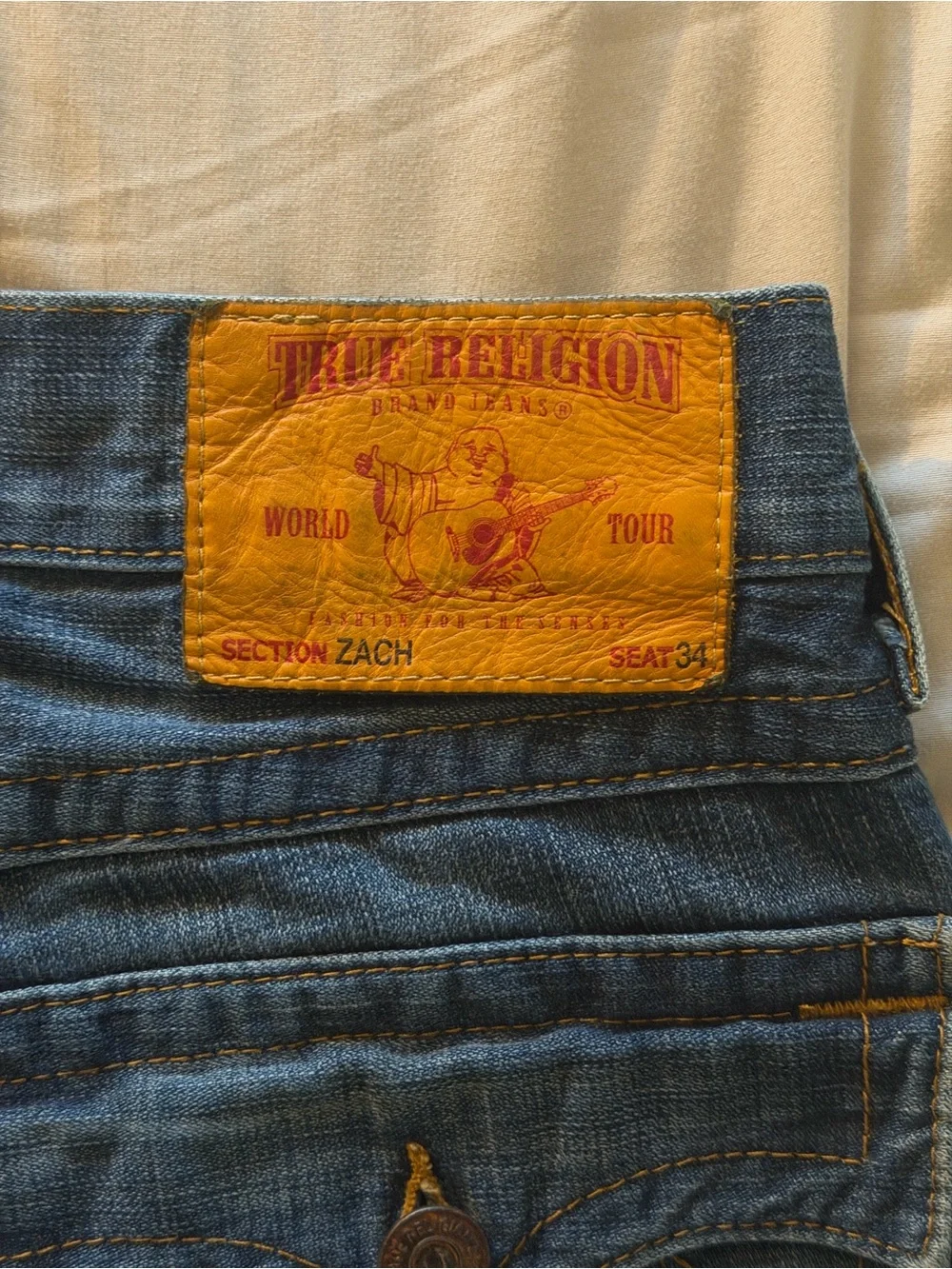 True Religion Men’s Straight Jeans - Blue Wash
